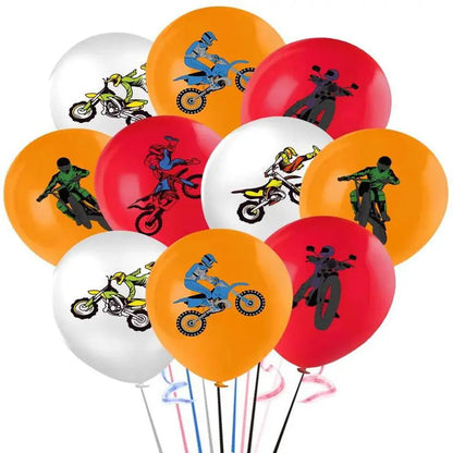 Dirt Bike Party Decor Motorcycle Banners Balloons Tableware Motocross Paper Cups Plates Napkins Motorcycle Theme Party Supplies Good Vibrations