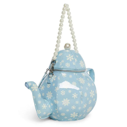 Handbags with teapot design with creative vintage print for women shoulder bag with pearl chains designer luxury shoulder strap Good Vibrations