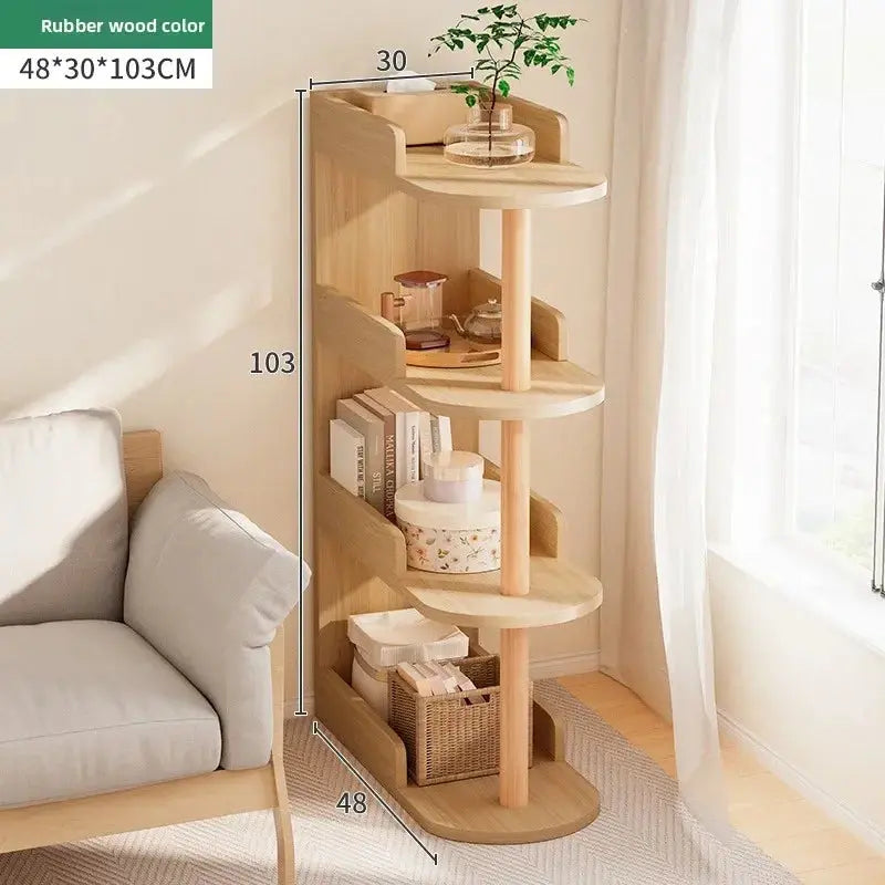 Bedroom bedside clip gap storage shelf storage cabinet small bookshelf floor rack Good Vibrations