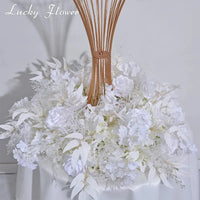 Artificial flowers Wreath Wedding Decoration Table Frame decor Floral Centerpiece Flower Backdrop Arrangement Flower Row Good Vibrations