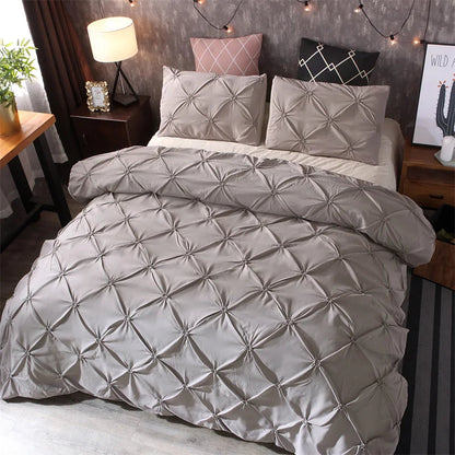 Queen Comfort Set 3Pieces, Gray Bed in a Bag Comforter Set for Bedroom, Beddding Sets without Comforter, Duvet cover&Pillowcases Good Vibrations