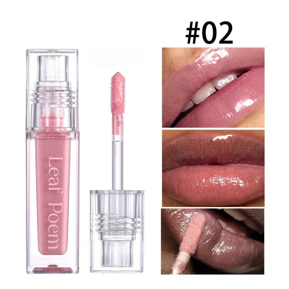 Hydrating Crystal Lip Oil - Plumping & Moisturizing Gloss with Tinted Shades for All Skin Types Good Vibrations