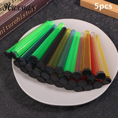5pcs Airtight Storage Containers Smell Proof Holders With Metal Rolling Tray Tobacco Smoking Accessories Good Vibrations
