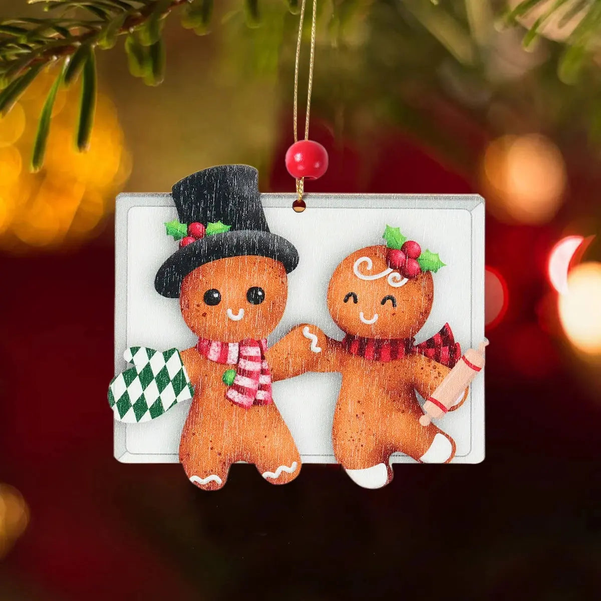 Christmas Wooden Gingerbread Man Xmas Tree Hanging Ornaments Christmas Decor For Home 2024 Cristmas Xmas Gifts Navidad New Year Good Vibrations