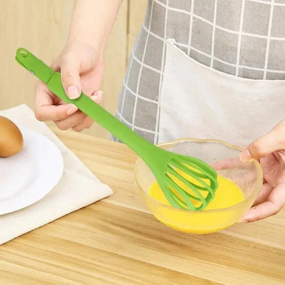 Kitchen Gadgets Multifunctional Egg Beater Egg Milk Whisk Pasta Tongs Food Clips Mixer Manual Stirrer Kitchen Cream Bake Tool Good Vibrations