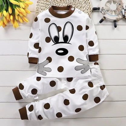 Kids Clothes Children Sets Children's Clothing Boys Girls CottonAutumn winter Clothing Pants Sleepwear Underwear Christmas Gift Good Vibrations