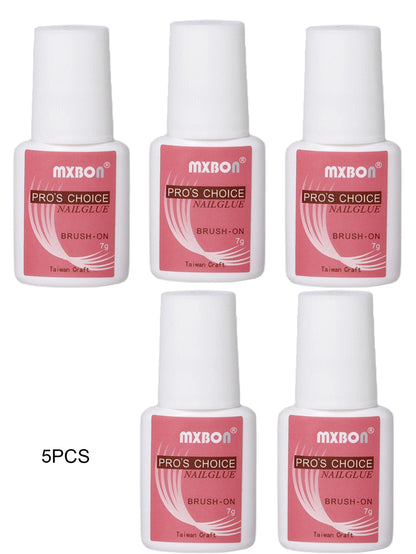 10/5/1pcs Extra-Strong Nail Glue Quick Dry Nail Tips Adhesive Acrylic Nail Glue Professional DIY Rhinestone False Nail Glue Good Vibrations