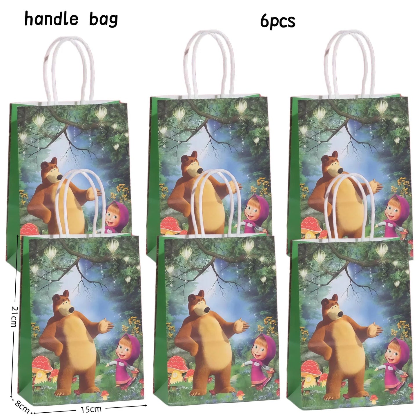 Girl and the Bear Birthday Decorations Disposable Tableware Tablecloth Cup Plate Napkin Balloons Baby Shower kids Party Favors Good Vibrations