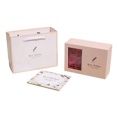 Romantic Rose Set Eternal Roses Gift Box Preserved Flowers Jewelry Box Handcrafted Rose Soap Flowers For Valentine's Day Good Vibrations