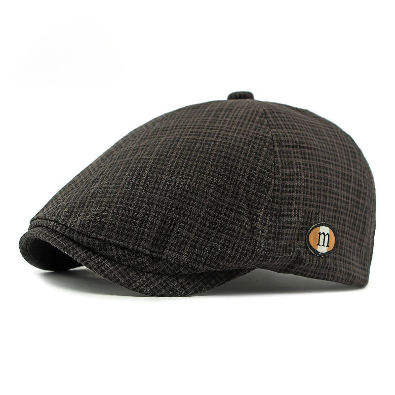 2025 New Hats for Men and Women Wearing British Retro Beret Hat Fashion Casual Berets Caps for Women Solid Color Adjustable Cap Good Vibrations
