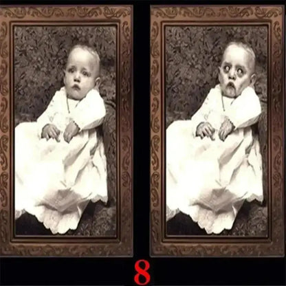 Pretty 3D Changing Face Ghost Picture Frame Halloween Decoration Horror Craft Supplies Haunted House Party Decor Halloween Props Good Vibrations