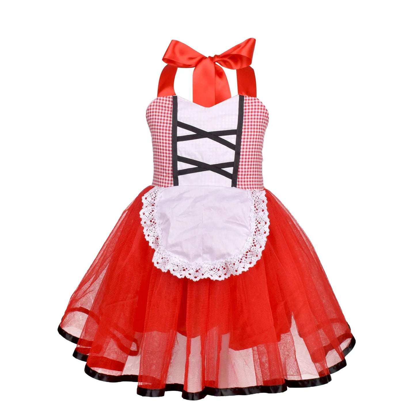 Cute Toddler Little Red Riding Hood Costume with Cape Halloween Princess Dress Up Outfit Toddler Girl Clothes Good Vibrations