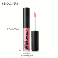 1PC Butter Gloss Non-Sticky Lip Gloss Long Lasting Nude Lip Makeup Hydrating Lip Gloss with Essential Oil Liquid Lipstick Good Vibrations