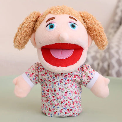 28-33cm Kids Plush Finger & Hand Puppet Popular Activity Boy Girl Role Play Bedtime Story Props Family Role Playing Toys Doll Good Vibrations