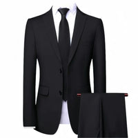 2025 Wedding Groom Suit for Men/Slim Fit 2-Piece(Blazer+pants)Breathable Groom Attire(Free Tie)Best Man, Party, Prom Ropa Hombre Good Vibrations