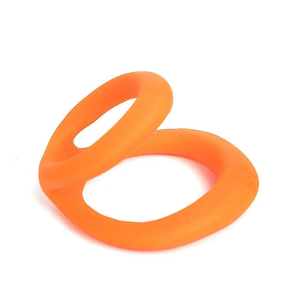 Silicone semen lock ring male masturbator for delay ejaculation.