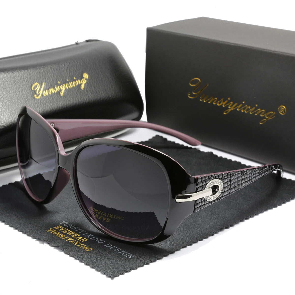 YSYX Polarized Women's Sunglasses Brand Designer Sun Glasses Fashion Classic Big Frame Glass Female Vintage Oculos De Sol ST2012 Good Vibrations