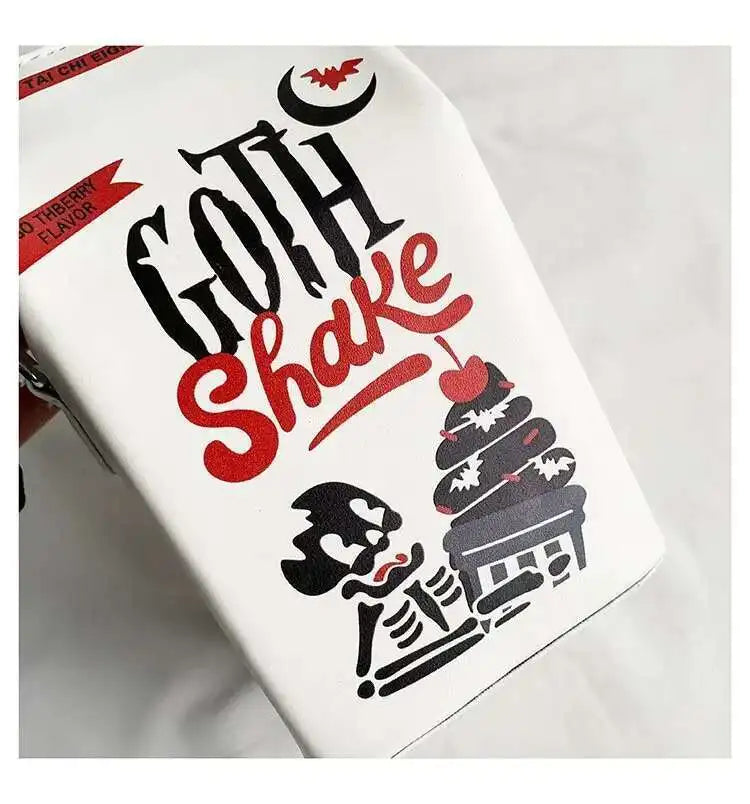 Printed Graffiti Small Square Bag Fashion Cool Crossbody Bag Funny Box Shoulder Bag For Girls Good Vibrations