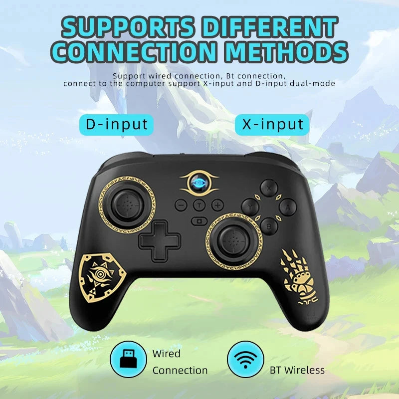 Switch Pro Gamepad Wireless Gaming Controller for Nintend Switch OLED/Lite Joystick For Steam Yuzu Controle PC Good Vibrations