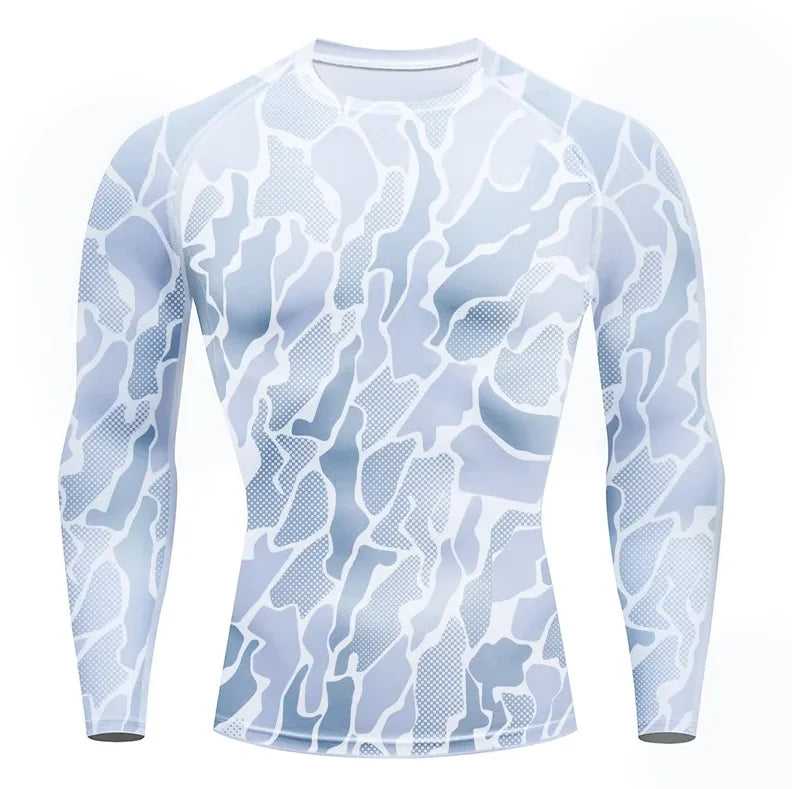 Men's tight warm long-sleeved trousers suit for autumn and winter men's fitness pants shirt running yoga athletes' sport Good Vibrations