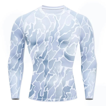 Men's tight warm long-sleeved trousers suit for autumn and winter men's fitness pants shirt running yoga athletes' sport Good Vibrations