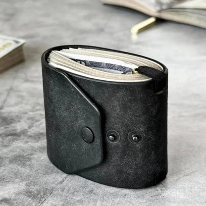 Quick-Access Cash Holder — PU Leather Wallet / Money Wrapper — Organizer Clip, Bill Holder, Storage Pouch, Pocket Wallet Good Vibrations