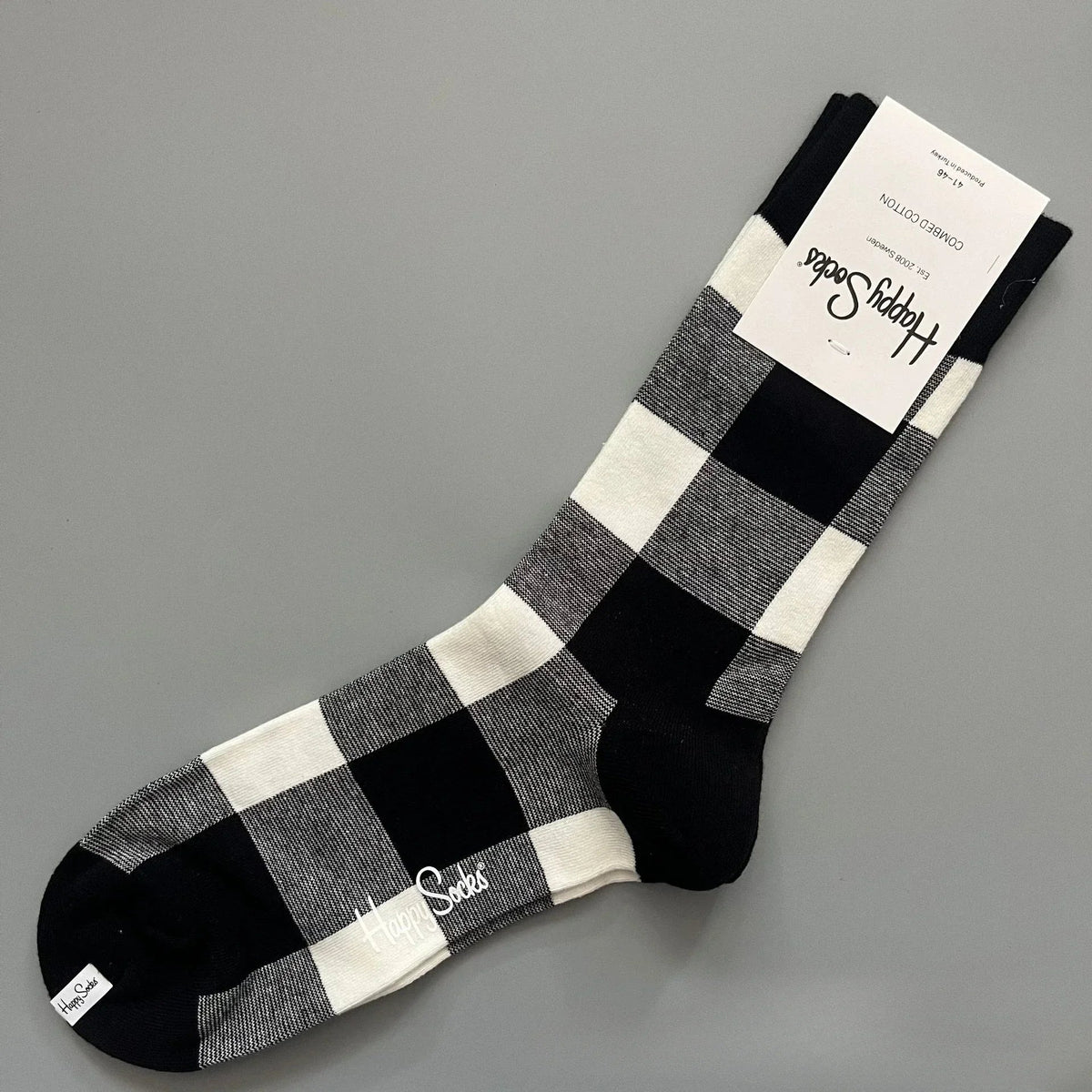 Cotton Happy Socks Men's Classic Crew Sock Shoe Size 10 - 13 Soft Good Vibrations
