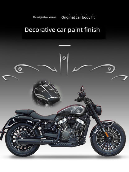 Applicable to Benda Wollastonite 250 Sticker Applique Car Body Decoration Latte Art Prints Modified Motorcycle Parts Accessories Good Vibrations