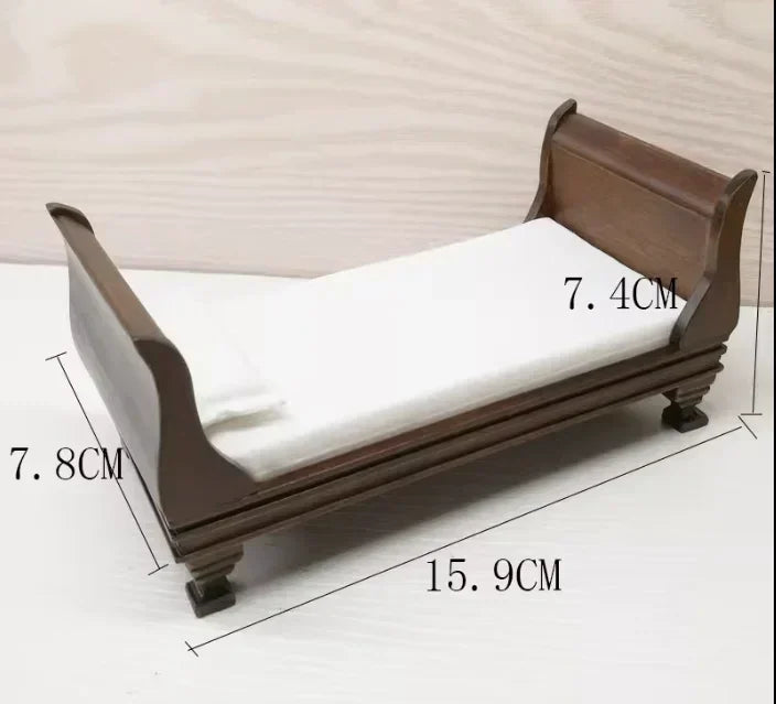 1:12  Miniature Dollhouse Furniture Model Play House Toy Cabinet Wooden Clamshell Desk New Diy Miniature Dollhouse Accessories Good Vibrations