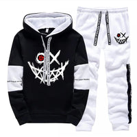Hot Sales Mens Tracksuit Printed Single Piece Sweatshirts Sweatpants Casual Hoodie Pants Outdoors Mens Clothing Funny Streetwear Good Vibrations