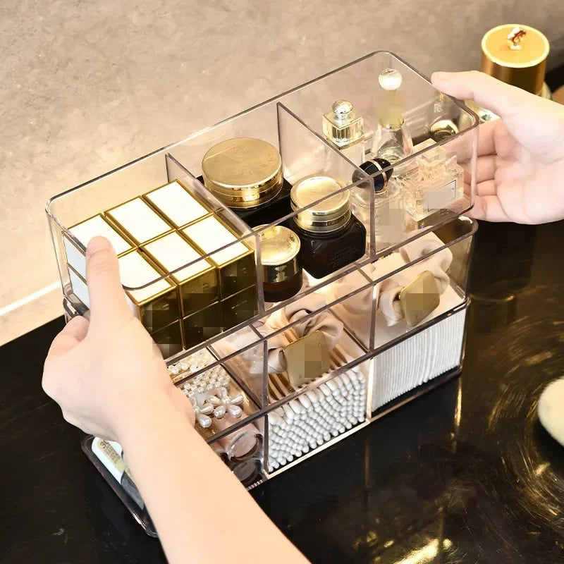 Makeup Organizer for Drawer, Makeup Organizer for Vanity, Countertop, Bathroom, Kitchen and Cabinet Storage Boxes Good Vibrations