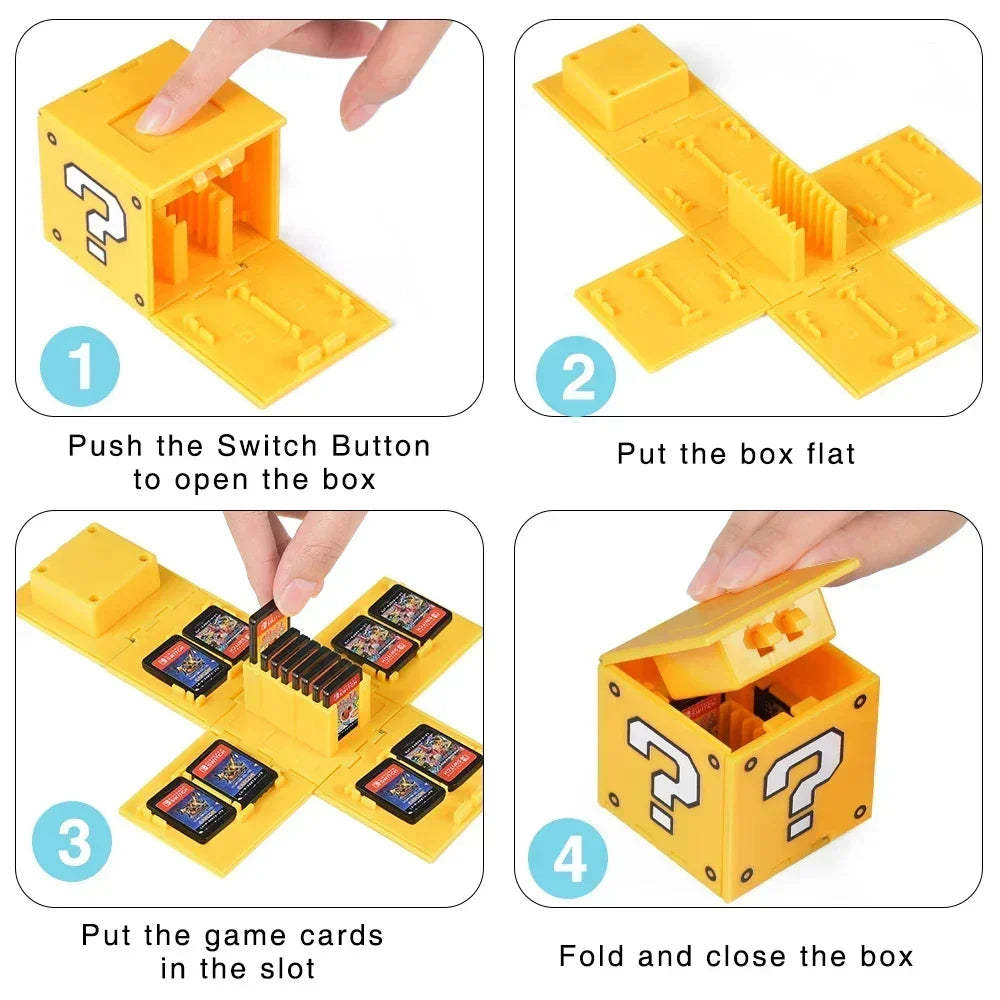 16 in 1 Game Card Case for Switch OLED Storage Box Game Cartridge Case for NS Switch Lite Accessories Good Protection Good Vibrations