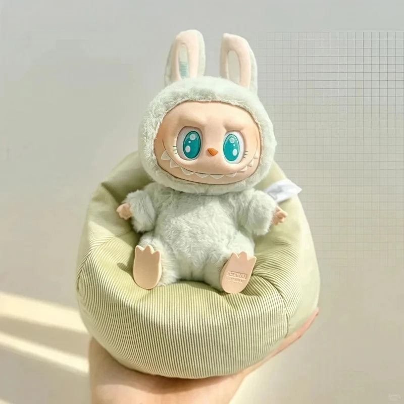 Labubu Doll Sofa for Labubu Mini Lazy Sofa Bed V1 V2 V3 DIY Clothing Accessories Cute Doll Cushion Children's Toy Gift Good Vibrations