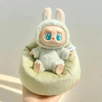 Labubu Doll Sofa for Labubu Mini Lazy Sofa Bed V1 V2 V3 DIY Clothing Accessories Cute Doll Cushion Children's Toy Gift Good Vibrations