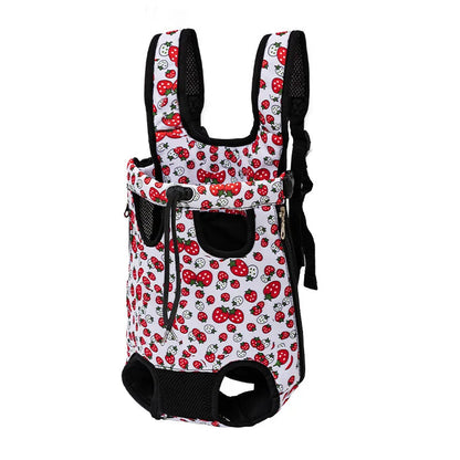 Adjustable Cat Carrier Bag Pet Double Shoulder Backpack Portable Bag Outdoor Travel Camping Hiking Cat Bag Dog Bag Good Vibrations