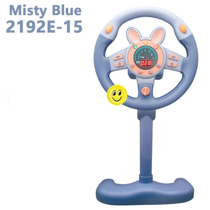 Electric Simulated Driving Steering Three-Dimensional Portable Wheel Copilot Toy Light And Sound Educational Children's Gifts Good Vibrations