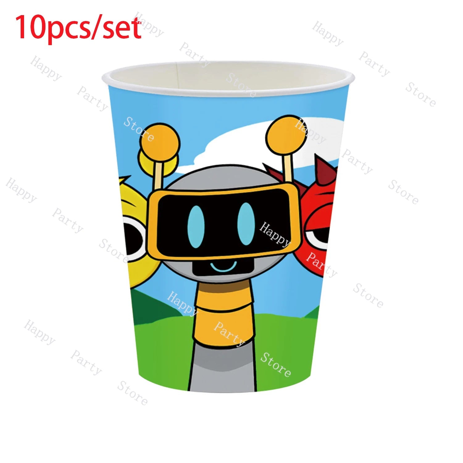 Incredibox Sprunki Birthday Party Decoration Balloon Tableware Backdrop Cake Topper Split Sales Sprunki Birthday Party Supplies Good Vibrations