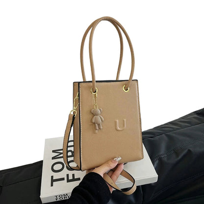 2026 Small Square Bag Women New Handbag Fashion Shoulder Casual Crossbody Solid Color Mobile Phone Bag Good Vibrations