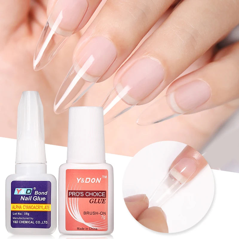 Quick Dry Nail Glue False Nail Tips Nails Rhinestones Gel Polish Fake Nails Extension Adhesive Super UV Glue Acrylic Nail Tools Good Vibrations