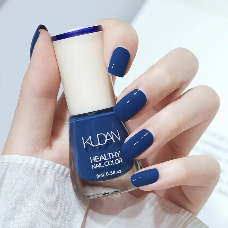 Nail Polish Without Baking Lamp White Fine Glitter Non-baking Non-peel Transparent Shiny Oil Base Coat Nude Nail Polish Good Vibrations