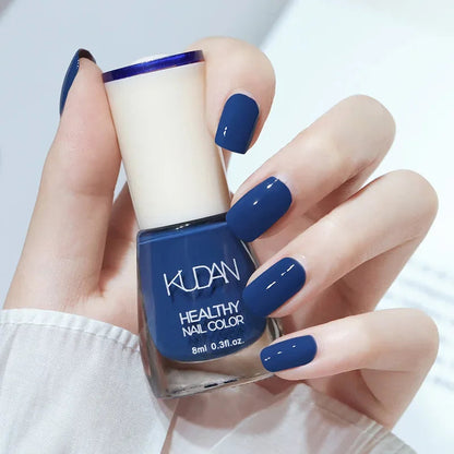 Nail Polish Without Baking Lamp White Fine Glitter Non-baking Non-peel Transparent Shiny Oil Base Coat Nude Nail Polish Good Vibrations