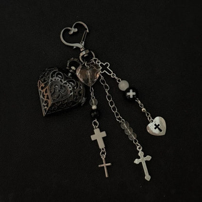 Original Hollow Heart Pocket Watch Chain keychain Design Steampunk Clock Vintage Necklace Pendant Jewelry Watch Men Women Gift Good Vibrations