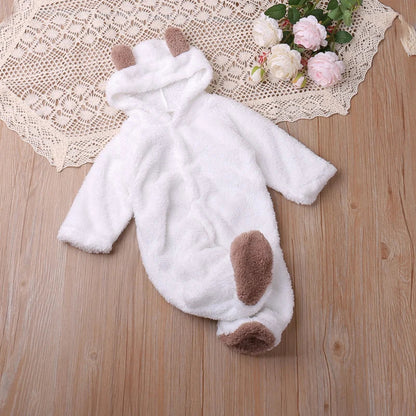 Humor Bear Autumn Cartoon Style Winter Long Sleeve Baby Boys Girls Rompers Toddler Kids Playsuit Jumpsuits Baby Clothes Good Vibrations