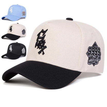 Unisex SOX 9999 Letter Embroidery Baseball Caps Outdoor Adjustable Spring and Autumn Casual Sunscreen Hat Good Vibrations