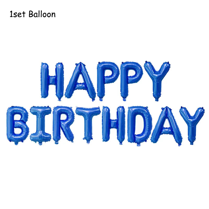 Hockey Themed Birthday Party Decorations Balloons Set Happy Birthday Banner Cake Topper Sports Theme ice hockey Party Supplies Good Vibrations