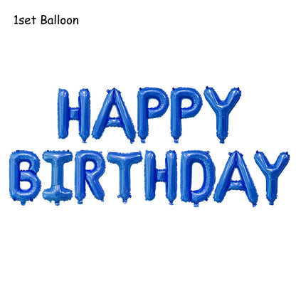 Hockey Themed Birthday Party Decorations Balloons Set Happy Birthday Banner Cake Topper Sports Theme ice hockey Party Supplies Good Vibrations