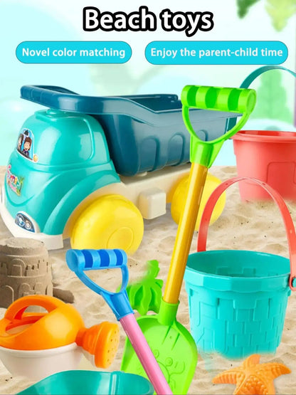 Children's beach toy sets: shovels, beach buckets, funnel tools, summer outdoor water play toys for babies Good Vibrations