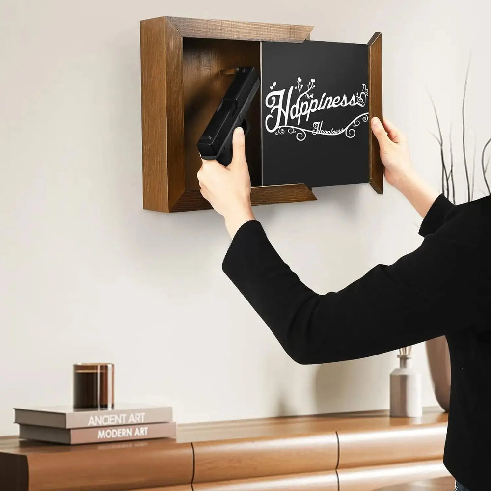 Small storage box hanging wall decoration painting pistol box hidden gun box hidden private room money safe ammo can Good Vibrations Adult Super Store