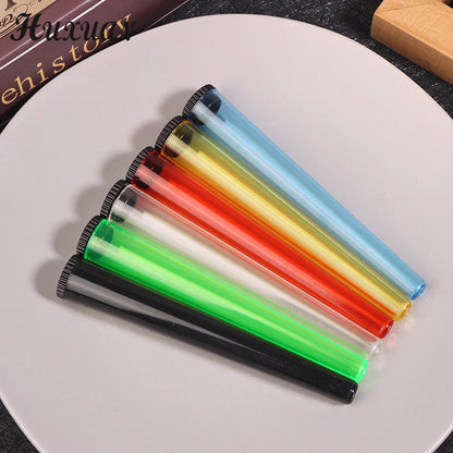 5pcs Airtight Storage Containers Smell Proof Holders With Metal Rolling Tray Tobacco Smoking Accessories Good Vibrations
