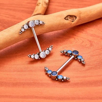 14G Nipple Rings G23 Titanium Barbell Zircon Nipple Shield Piercing for Women Girls Sexy Nipple Piercing Jewelry Good Vibrations